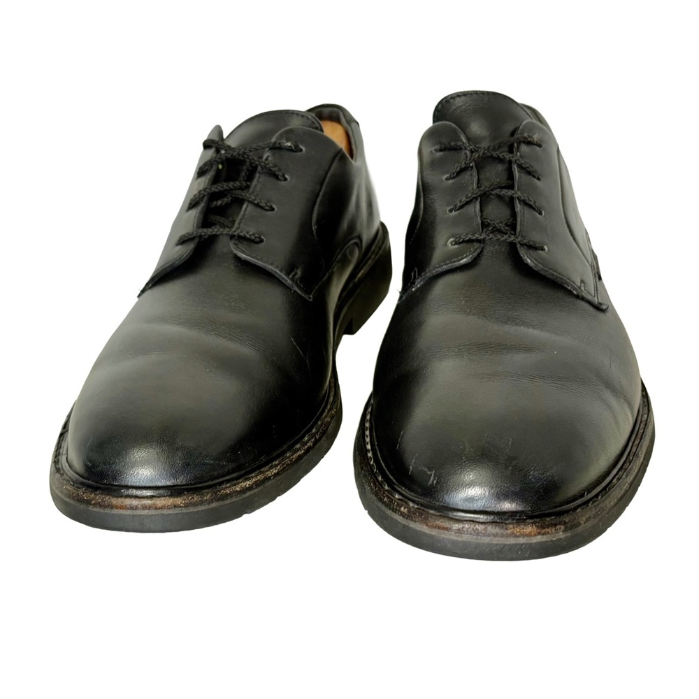Mephisto Size 11 Men's Black Leather Derby Dress Shoes Goodyear Welt - Picture 3 of 13